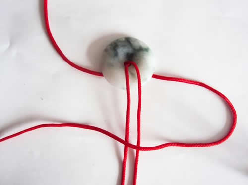 简单平安扣绳结系法图解