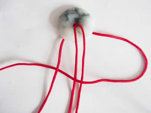 简单平安扣绳结系法图解