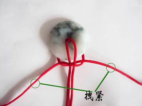 简单平安扣绳结系法图解