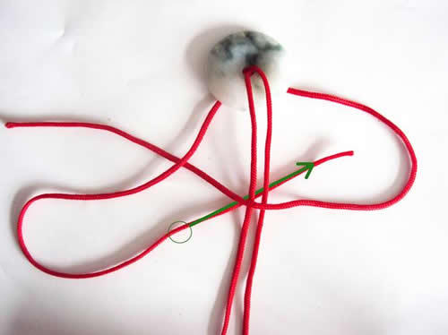 简单平安扣绳结系法图解