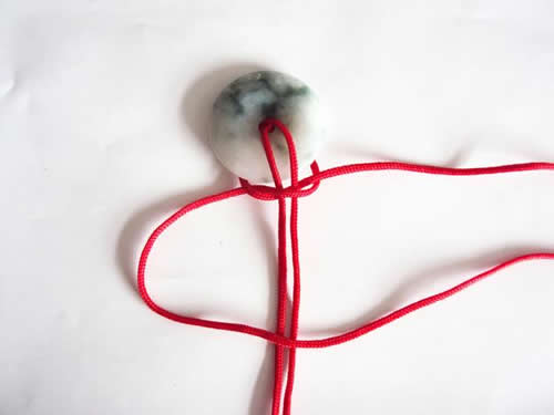 简单平安扣绳结系法图解