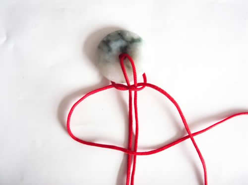 简单平安扣绳结系法图解