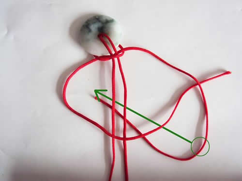 简单平安扣绳结系法图解