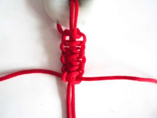 简单平安扣绳结系法图解