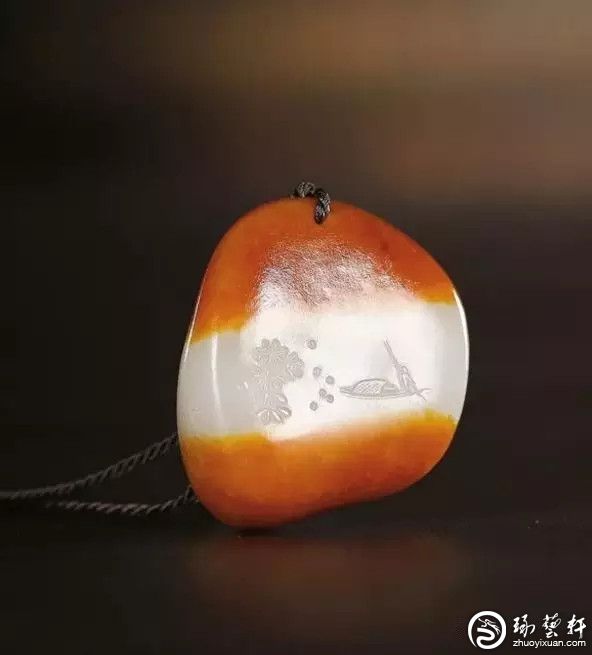 “红皮白肉”籽料的皮色特征